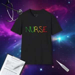 Black nurse t-shirt