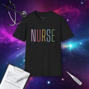 Black nurse (thin) t-shirt | T-Shirts